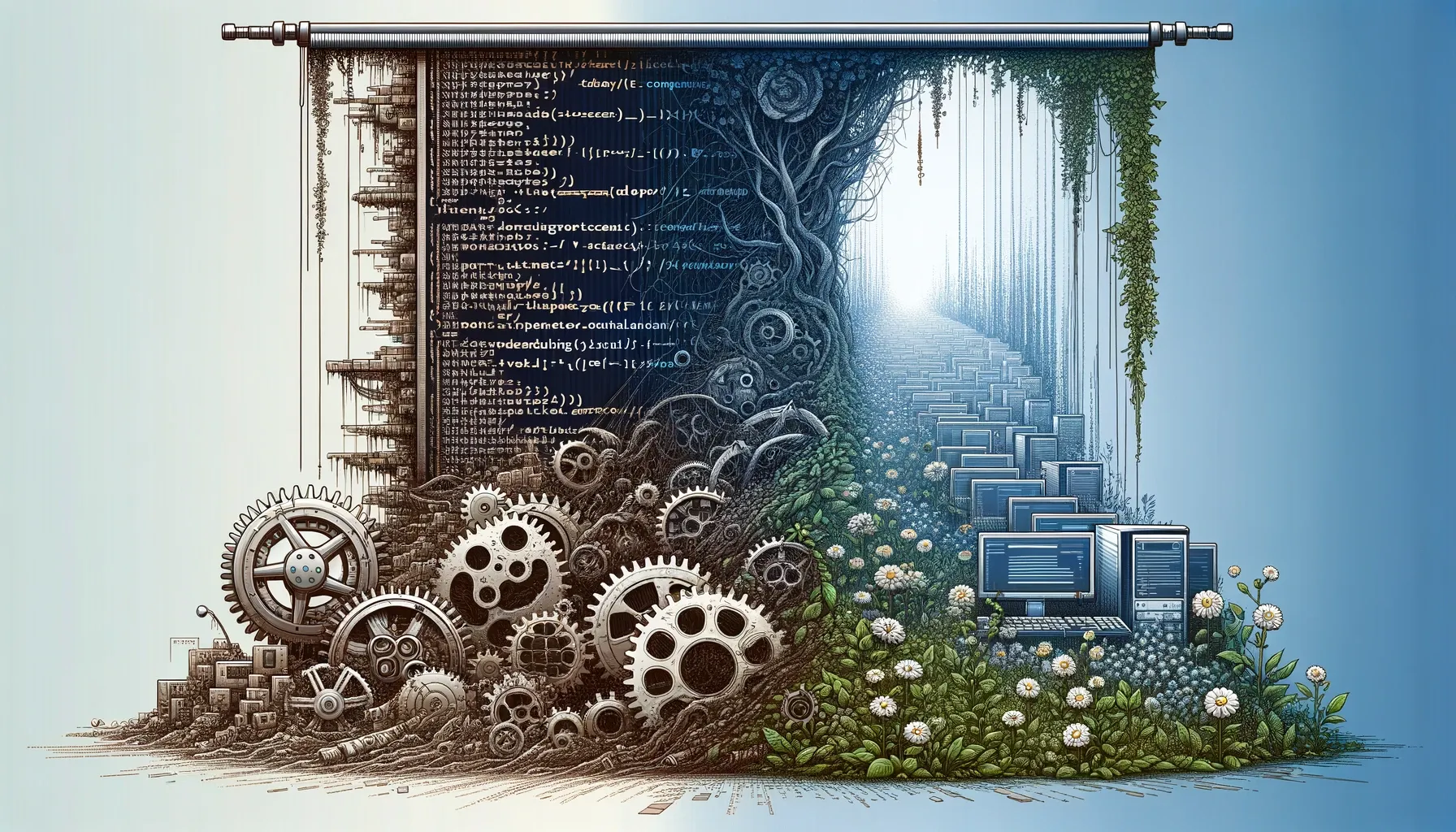 Software-Erosion — der schleichende Verfall von Softwarequalität durch unkontrolliertes Wachstum.