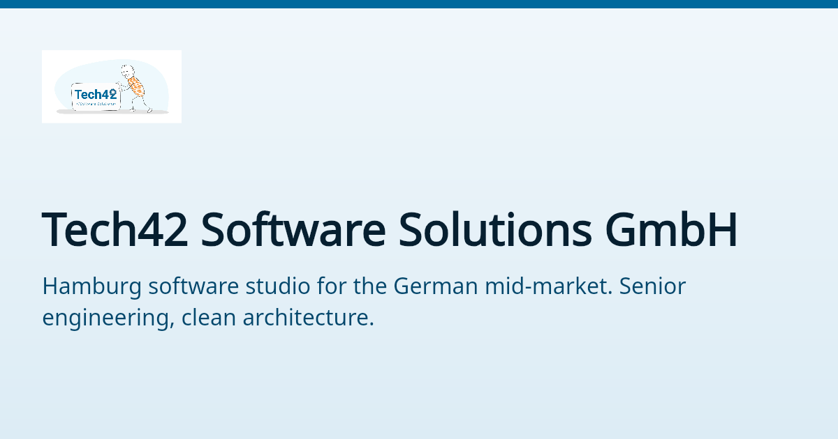 Company — Tech42 Software Solutions GmbH